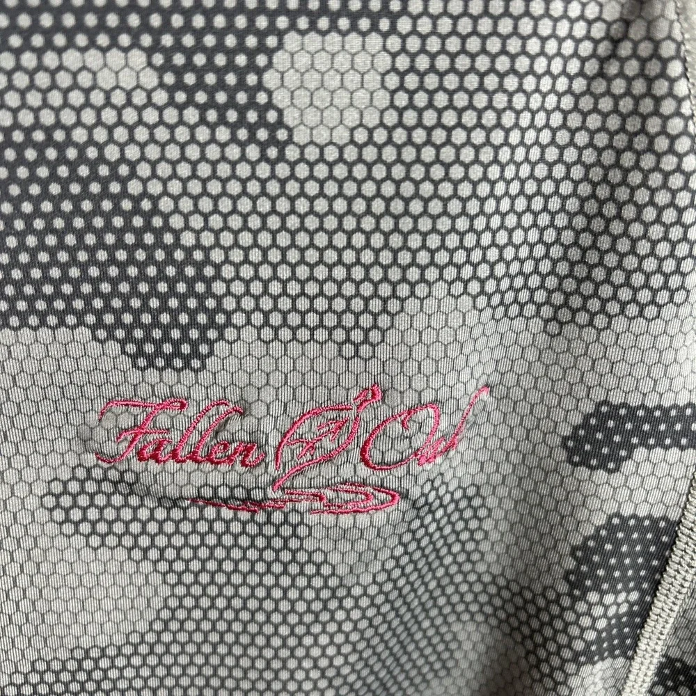 Ralph Lauren 1/4 Zip Pullover Jacket Gray/Pink M Fallen Oak Golf‎ Wicking